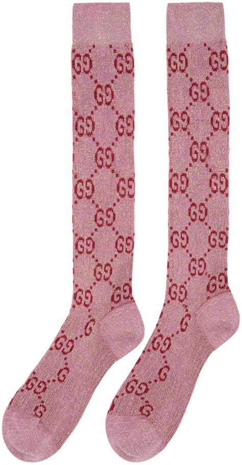 fake pink gucci socks